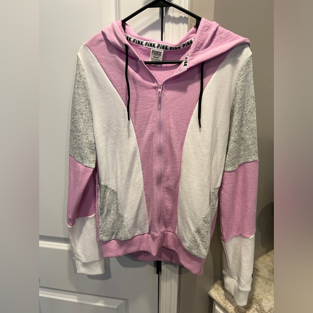 VS PINK Color block Hoodie Medium